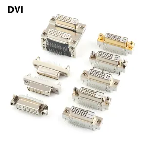 DVI D Sub 25ขาเชื่อมต่อ Db25 D-Sub 24 + 1ขา/24 + 5ขาชายหญิง VGA เชื่อมต่อ
