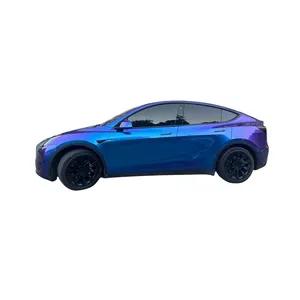 OND紫色蓝色釉面蝴蝶汽车包装车身宠物乙烯基汽车包装薄膜粘合聚氯乙烯乙烯基汽车包装销售成本