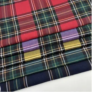 2012231 - Cotton fabric manufacturer for yarn dyed twill tartan fabric