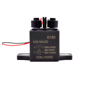 Relais électromagnétique haute tension 150A DC, DC12V24V48V72V, charge moteur, contacteur E150-012-1H-UC - Product Image 1