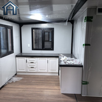 Maisons conteneurs extensibles de luxe modernes en acier de 20 pieds, 2 chambres, villa préfabriquée portable en acier pour hôtel et logement