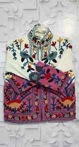 Chaqueta corta Tie Dye Suzani TNT para mujer, estilo bohemio, gitano, Crewel, ideal para festivales, regalo especial. - Product Image 6