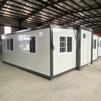 Maison conteneur préfabriquée mobile et extensible, résistante aux ouragans, 40 pieds x 20 pieds, 4 chambres, type « Granny Flat »