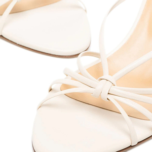 Tacchi a spillo estivi da <span class=keywords><strong>donna</strong></span> sandali con punta aperta annodati per <span class=keywords><strong>scarpe</strong></span> da <span class=keywords><strong>sposa</strong></span> e da festa - Product Image 3