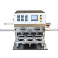Machine de scellage de barquettes MAP électrique pour emballage sous atmosphère modifiée, avec remplissage de gaz, pour matériaux d'emballage en feuille d'aluminium destinés à la mise sous scellé des aliments