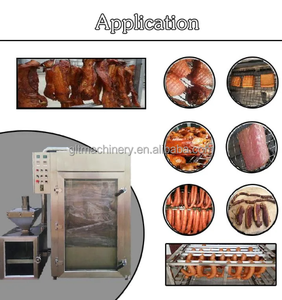Affumicatore Industriale Automatico per Carne di Pesce e Salsicce con Motore e Riscaldamento Elettrico, Capacità 100kg/h per Pollo, Pancetta e Prosciutto - Product Image 5