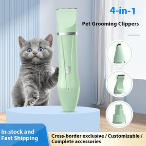 Cortapelos eléctrico multifuncional para el cuidado del cabello de mascotas, cortadora de pelo para uñas, diseño colorido, herramienta para el cuidado de patas de gatos y perros - Product Image 2