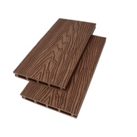 Revêtement de terrasse WPC à clipser, moderne, carré, anti-UV, écologique, ignifuge, lisse, 3D, à relief profond, imperméable, pour extérieur de parc (vente en gros)