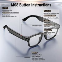Lunettes Intelligentes IA avec Chargement Type-C, Traduction Linguistique, Enregistrement Vidéo et Audio pour Voyages et Affaires M08