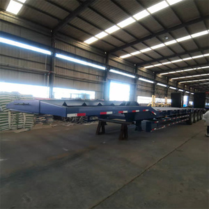 جرافة منخفضة بمحور ثلاثي 60 طن للبيع من الصين تراميل بقاعدة منخفضة 80 طن لسطح السفينة 100t حفارة نقل 4 محاور للبيع - Product Image 4