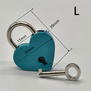 Lucchetti in Lega di Zinco con Chiavi, Serrature per Porte, Lucchetti a <span class=keywords><strong>Cuore</strong></span> in Metallo all'Ingrosso per San Valentino e Luoghi Panoramici - Product Image 4
