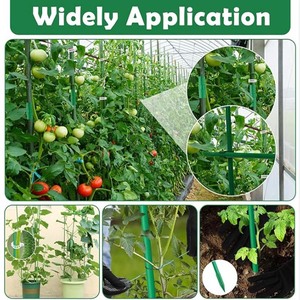 Tuteurs en fibre de verre pour plantes d'intérieur et d'extérieur, 3ft, 4ft, 5ft, 6ft, 7ft, pour tomates, légumes, fournitures de jardinage, bâtons de soutien - Product Image 2