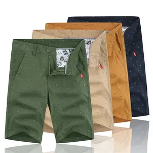 Factory Direct Wholesale Pants Custom Summer Beach All Cotton Men Casual Half Pants Printing Shorts Regular Fit Pants For Men