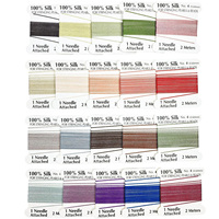 Cordon de soie multicolore 100% naturel, 50 m 8 #, fait à la main, vente en gros, fournitures en usine, pour bijoux