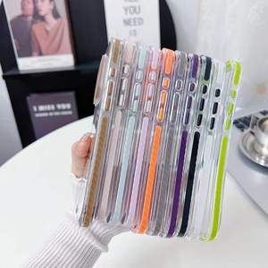 <span class=keywords><strong>Funda</strong></span> de teléfono con marco antideslizante de Color caramelo para Iphone 17 <span class=keywords><strong>Pro</strong></span> <span class=keywords><strong>Max</strong></span> Air 16 <span class=keywords><strong>Pro</strong></span> <span class=keywords><strong>Max</strong></span> 15 <span class=keywords><strong>Pro</strong></span> <span class=keywords><strong>Funda</strong></span> Forros Estuches - Product Image 2