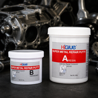 Mastic de réparation super métallique Colle AB Mastic en acier époxy haute température Mastic renforcé en acier pour l'entretien des machines OEM/ODM