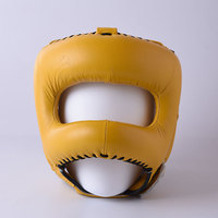 Protector de Cabeza de Cuero Vacuno Personalizado, Casco Protector de Boxeo, Protector de Cabeza para Taekwondo