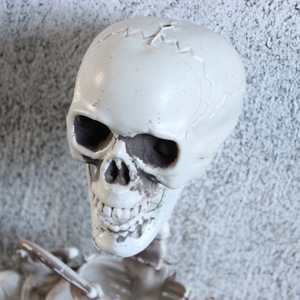 Nicro effrayant Halloween paysage accessoires taille réelle en plastique effrayant squelette Halloween Festival décoration crâne artificiel squelette - Product Image 2