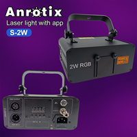 Luz Láser RGB de 2W con APP ILDA, Bajo Consumo de Energía, Iluminación de Escenario de Alta Precisión de 16 bits para Bares, Conciertos y Actuaciones en Vivo