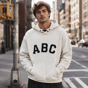 <span class=keywords><strong>Sudadera</strong></span> con Capucha 100% Algodón para Hombre, Estilo Urbano, con Estampado <span class=keywords><strong>FOG</strong></span> y Letras ABC, Talla Grande - Product Image 3