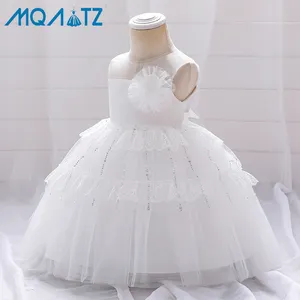 Hot bán bé gái christening Dresses đẹp công chúa ăn mặc cho bé gái bán buôn trẻ em bên váy