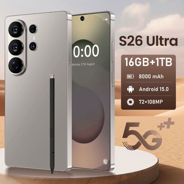 S26 7.5 Inch Snapdragon 888 Big Screen Mobile Phone 5G Full Netcom Gaming Dual SIM Smartphone