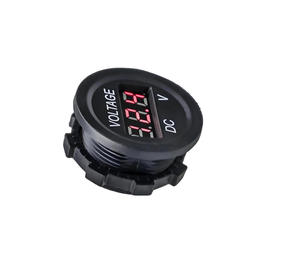 Voltmètre numérique LED DC ignifuge 12-24V pour test de tension de batterie de voiture, utilisation mondiale - Product Image 1