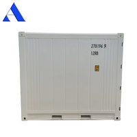 Conteneur frigorifique en acier et aluminium certifié BV de 10 pieds avec plancher en T et unité de refroidissement Carrier, capacité de 12,5 m³, à vendre