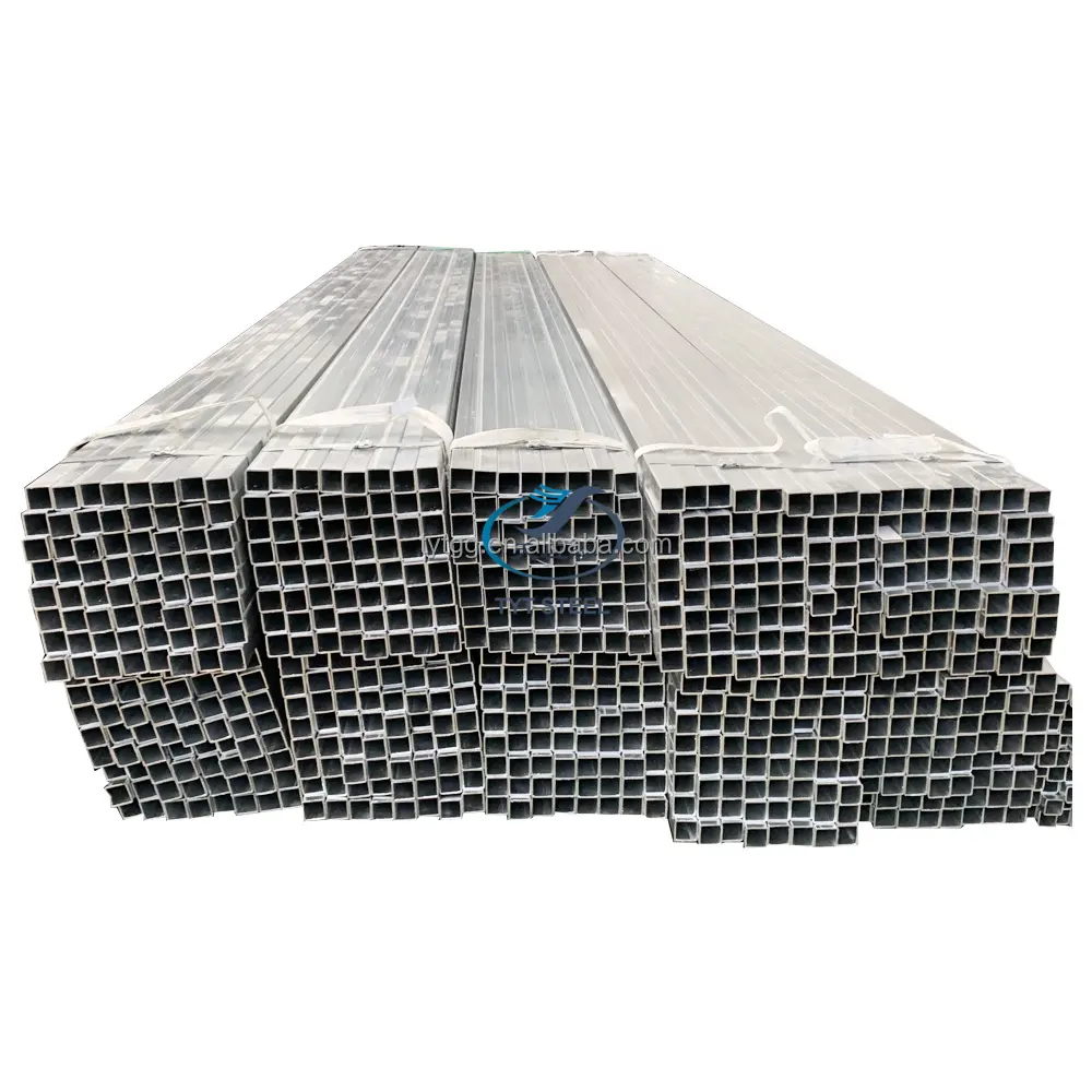 2x2 Iron Square Pipe 3x3 4x4 Galvanized Square Tubing Galvanised Steel Box Section Galvanized Square Tube Suppliers