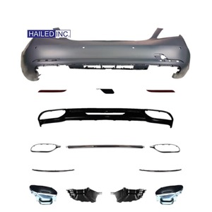 Accesorios para automóviles HAILED, parachoques trasero de coche, moldura cromada, tira embellecedora para <span class=keywords><strong>Mercedes</strong></span> <span class=keywords><strong>Benz</strong></span> Clase S W 222 2019 ~ 2021 2228853100 - Product Image 4