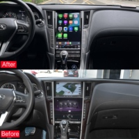 Pour Infiniti Q50L 2012-2023 Écran Android Lecteur multimédia sans fil CarPlay Android Auto Navigation GPS RTS