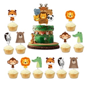 Animales <span class=keywords><strong>de</strong></span> <span class=keywords><strong>Safari</strong></span> Cartel <span class=keywords><strong>de</strong></span> feliz cumpleaños Globos <span class=keywords><strong>de</strong></span> animales impresos para niños Jungle <span class=keywords><strong>Safari</strong></span> Zoo Tema Fiesta Decoración Suministros Juguete para regalo - Product Image 4