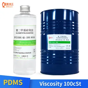기름 액체 고품질 Polydimethylsiloxane 디메틸 실리콘 화장용 원료, 모발 관리 화학물질 무색 QL-200 DM100