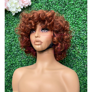 Tóc con người nhà cung cấp máy bang Tóc Giả Trinh Nữ tóc con người ngắn bouncy sóng tóc giả Việt tóc Nhà cung cấp cho phụ nữ da đen - Product Image 3