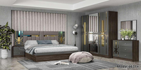 Ensembles de lit pour maisons de taille King Size ensembles de meubles de chambre à coucher double à ossature en bois meubles de chambre à coucher de style turc