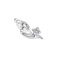 Piercing de luxe en titane ASTM F136 G23 16G, à visser, à dos plat, pour lèvre et labret, bijoux de corps