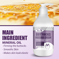 RUOALL 300ml Bouteille blanche à pression Crème de massage pour les hanches 1