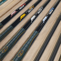 Tongkat Biliar Kayu Karbon Pengganti SDAIS dengan Kotak Batang 1/2 untuk Pemain Snooker dan Biliar