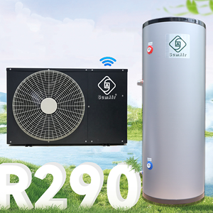 60Hz R290 8kw10 DHW 70Dg A ++ Fuente de aire Calentador de agua Bomba térmica Enfriador de aire Bobina de calefacción <span class=keywords><strong>solar</strong></span> híbrida Cilindro Tanque Caldera-15D - Product Image 3
