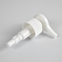 28/410 gros blanc Ribber tout distributeur de pompe à Lotion en plastique pour bouteille cosmétique
