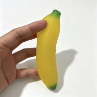 Jouets anti-stress en TPR écologiques en gros, en forme de banane, à presser