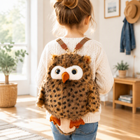 personnalisé mini sac à dos en peluche pour l'école mignon enfants PP coton remplissage maille doublure soulagement du Stress