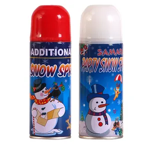 Neve di natale a spruzzo per la celebrazione del partito scarponi da neve a spruzzo di schiuma per il nuovo anno