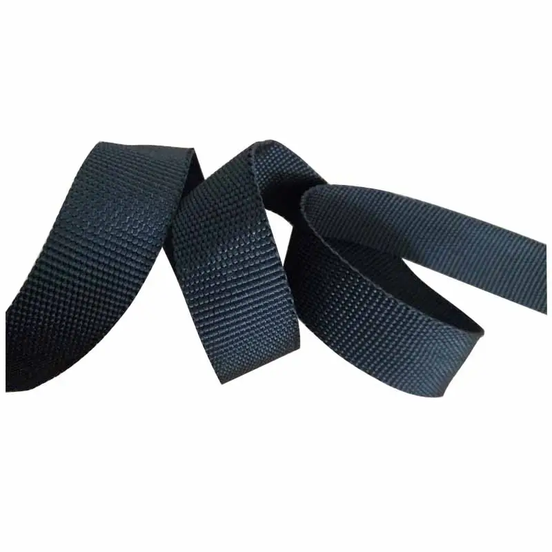 3/8 inch black polyester Webbing for PP polyester strap ribbon