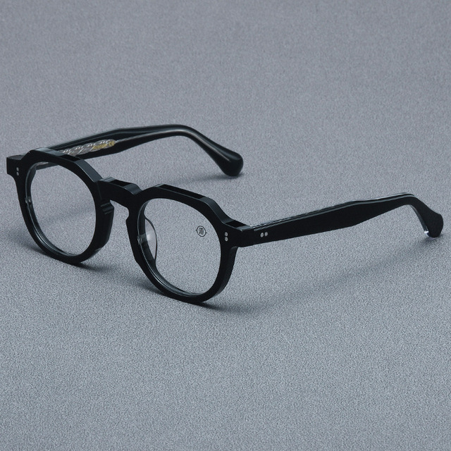 Shenzhen Factory High Quality Thick Acetate Optical Glasses Frame Retro Style Eyewear Glasses Plate