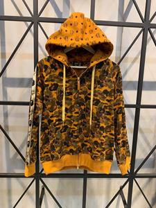 Sweat à capuche zippé brodé 3D avec tête de singe requin BA, coupe régulière, camouflage, pour dropshipping transfrontalier CIHUI - Product Image 1