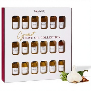 Coffret Cadeau d'Huile d'Olive Vierge Extra Pressée à Froid Espagnole Infusée aux Saveurs Gourmandes (Ail, Piment, Chipotle) – Pack de 18 - Product Image 1