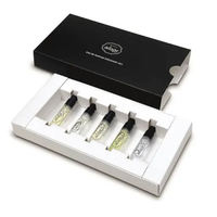 Isi ulang perjalanan 2ml 3ml 5ml 10ml tabung parfum kaca botol parfum Mini sampel parfum botol semprot aluminium dengan kotak kemasan