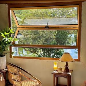 <span class=keywords><strong>Finestra</strong></span> Pieghevole di Sicurezza HONSUN in Alluminio e Vetro Temperato di Alta Qualità con <span class=keywords><strong>Doppia</strong></span> Aletta - Product Image 3