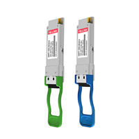 QSFP-100G-BX40 100G QSFP28 BIDI 40KM TX1304nm/RX1309nm Modul Transceiver Optik LC SMF Tunggal 100GBASE BD 10KM 20KM